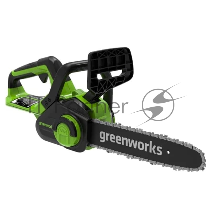Цепная пила аккумуляторная GreenWorks G24CS25K4, 24V, 25см, c АКБ 4Ач и ЗУ (2007707UB)