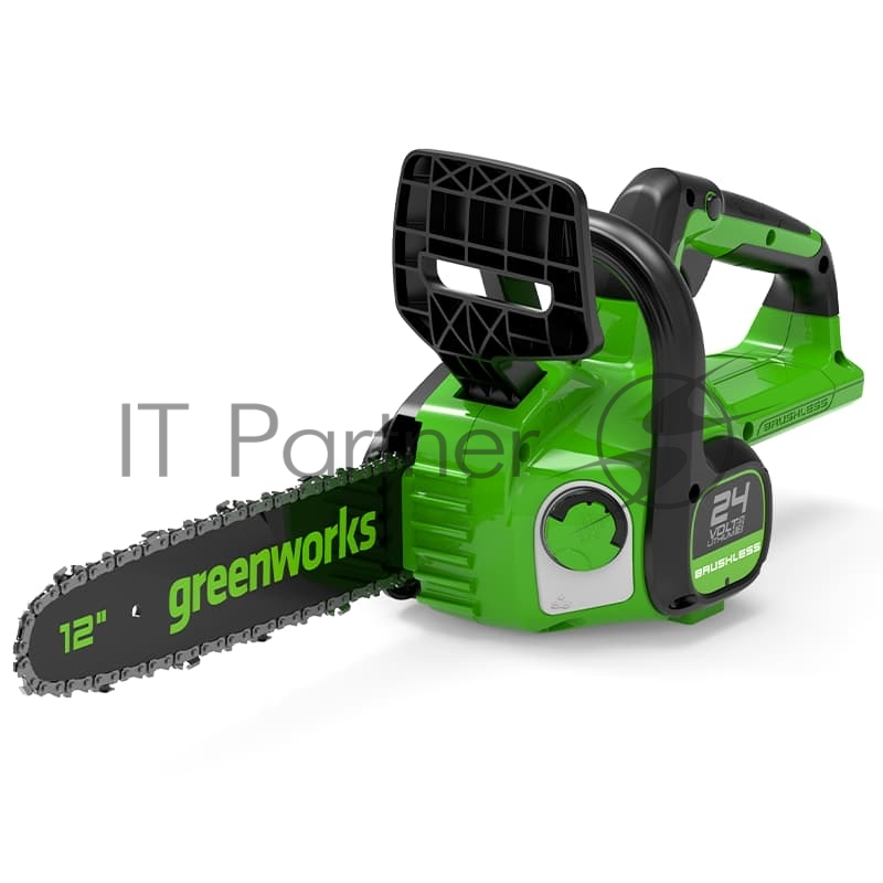 Цепная пила аккумуляторная GreenWorks GD24CS30K2, 24V, 30см, бесщеточная, c АКБ 2 Ач и ЗУ (2007007UA)