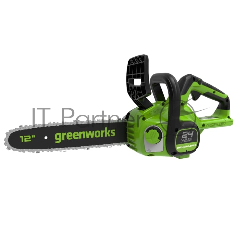 Цепная пила аккумуляторная GreenWorks GD24CS30K2, 24V, 30см, бесщеточная, c АКБ 2 Ач и ЗУ (2007007UA)