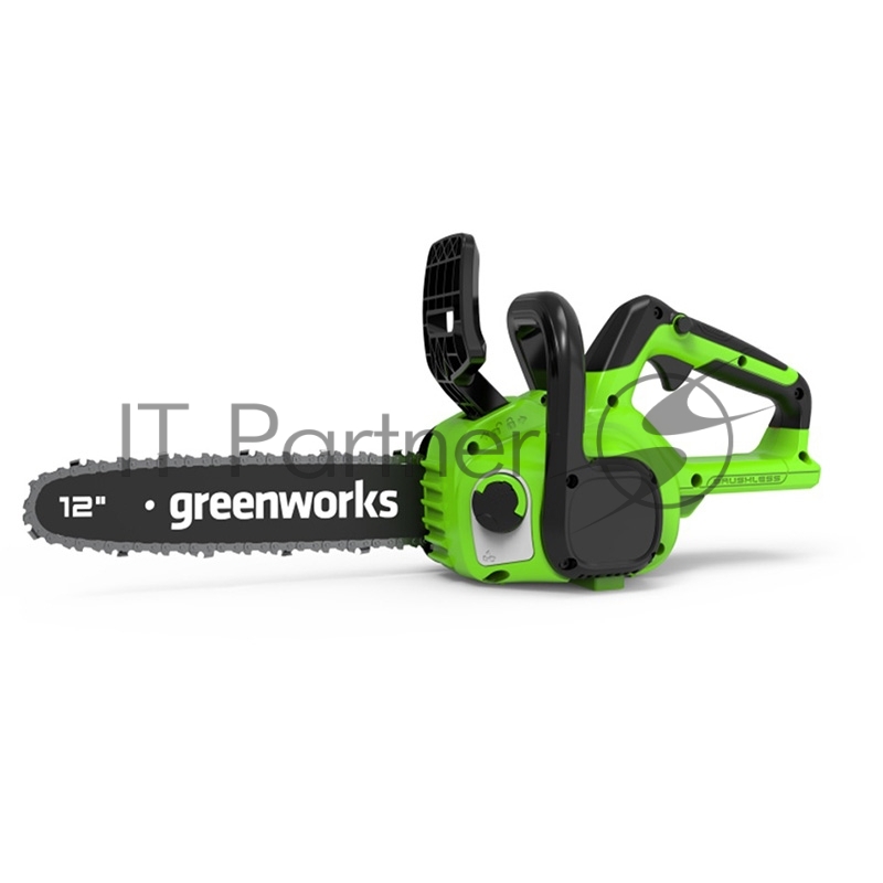 Цепная пила аккумуляторная GreenWorks GD24CS30K2, 24V, 30см, бесщеточная, c АКБ 2 Ач и ЗУ (2007007UA)