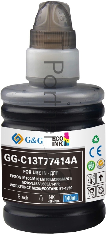 Картридж струйный G&G GG-C13T77414A черный (140мл) для Epson M100/105/200/205