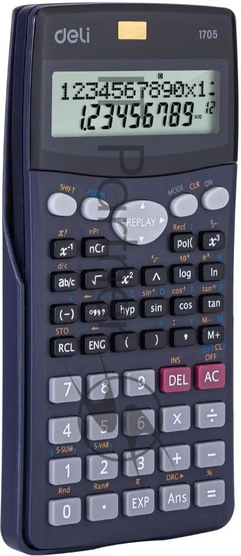 Калькулятор научный Deli E1705 черный 10+2-разр.
