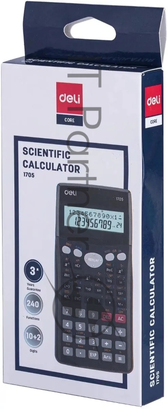Калькулятор научный Deli E1705 черный 10+2-разр.