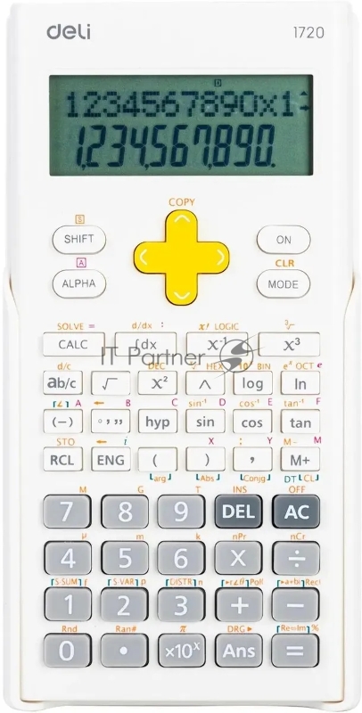 Калькулятор научный Deli E1720-white белый 12-разр.