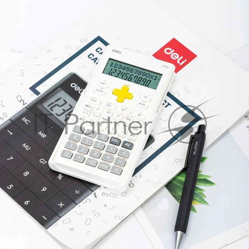 Калькулятор научный Deli E1720-white белый 12-разр.