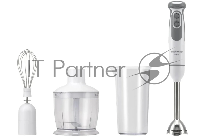Блендер погружной Starwind SBP3242 1200Вт белый/серый
