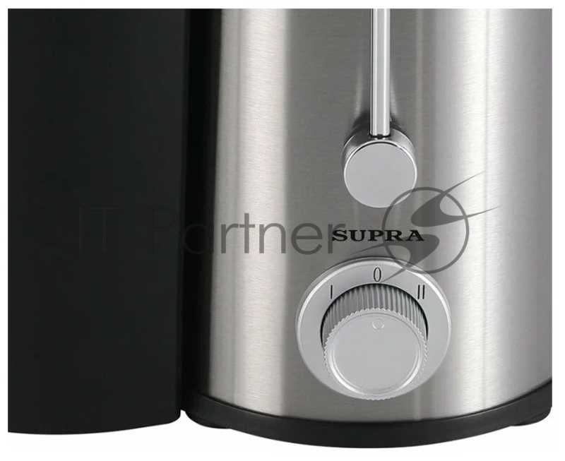 Cоковыжималка SUPRA JES-1410 (Мощность 400 Вт, 2 скорости, Диаметр загрузочной горловины под яблоко. Контейнер для мякоти. Корпус из нержавеющей стали, Сливной носик системы Капля-стоп)