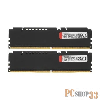 Модуль памяти DDR 5 DIMM 16Gb PC41600, 5200Mhz, Kingston FURY Beast Black CL40 (Kit of 2) (KF552C40BBK2-16) (retail)