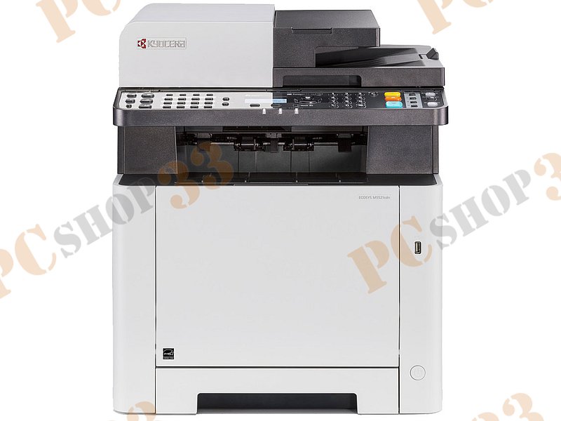 МФУ Kyocera ECOSYS M5521cdw A4, лазерный, принтер + сканер + копир + факс, ЖК, бело-черный (USB2.0, LAN, WiFi)