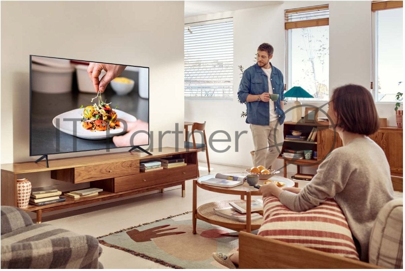 Телевизор LED Samsung 50 UE50AU7100UXCE 7 титан Ultra HD 60Hz DVB-T DVB-T2 DVB-C DVB-S DVB-S2 USB WiFi Smart TV (RUS)