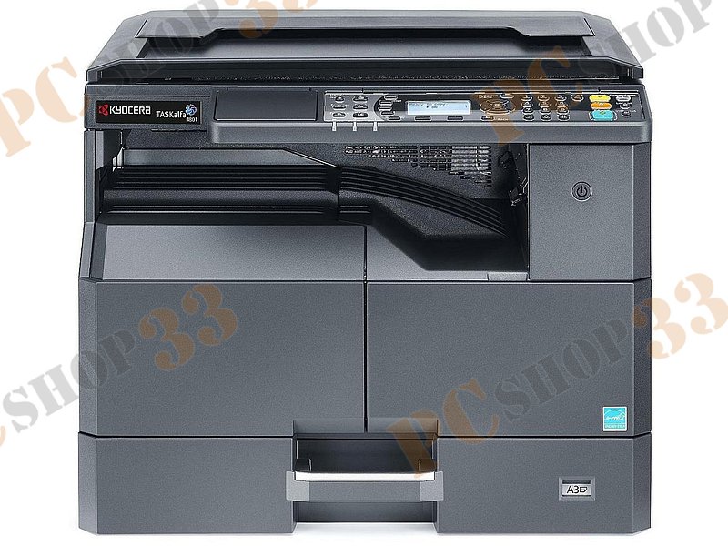 МФУ Kyocera TASKalfa 1801 A3, лазерный, принтер + сканер + копир + факс, ЖК, черный (USB2.0)