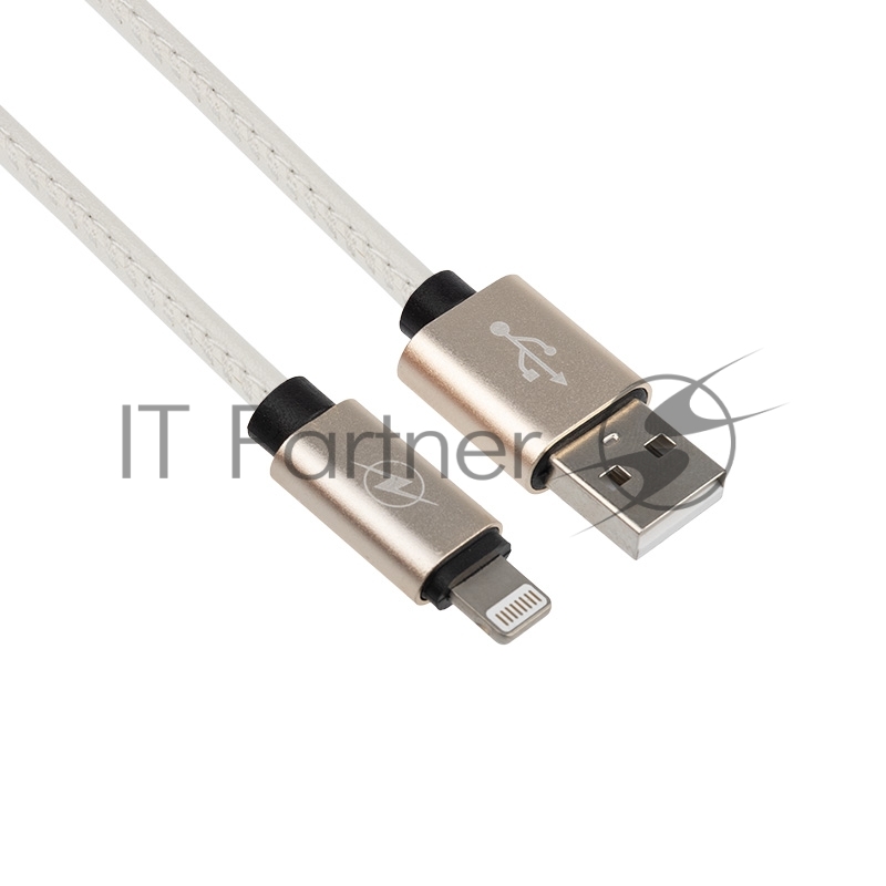 Кабель micro USB, белый эко-кожа, 1 метр REXANT