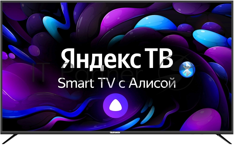 Телевизор LED Telefunken 65 TF-LED65S03T2SU черный Ultra HD 50Hz DVB-T DVB-T2 DVB-C USB WiFi Smart TV ДА