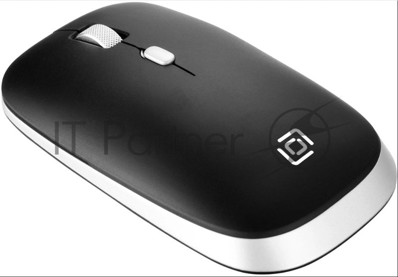 Мышь Оклик/Oklick 599MWB черный оптическая (1600dpi) silent беспроводная BT/Radio USB для ноутбука (4but)