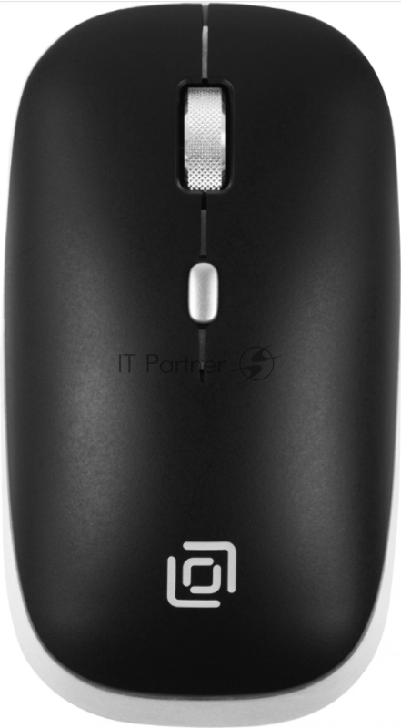 Мышь Оклик/Oklick 599MWB черный оптическая (1600dpi) silent беспроводная BT/Radio USB для ноутбука (4but)