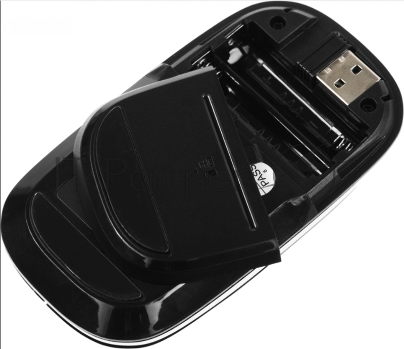 Мышь Оклик/Oklick 599MWB черный оптическая (1600dpi) silent беспроводная BT/Radio USB для ноутбука (4but)