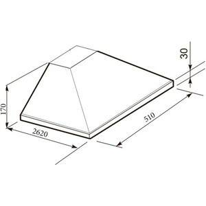 Встраиваемая вытяжка DELONGHI KT-A501 BF
