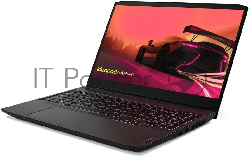 Ноутбук Lenovo IP Gaming 3 15IHU6 Core i7 11370H 16Gb 1Tb SSD256Gb NVIDIA GeForce RTX 3050 Ti 4Gb 15.6 IPS FHD (1920x1080) noOS black WiFi BT Cam