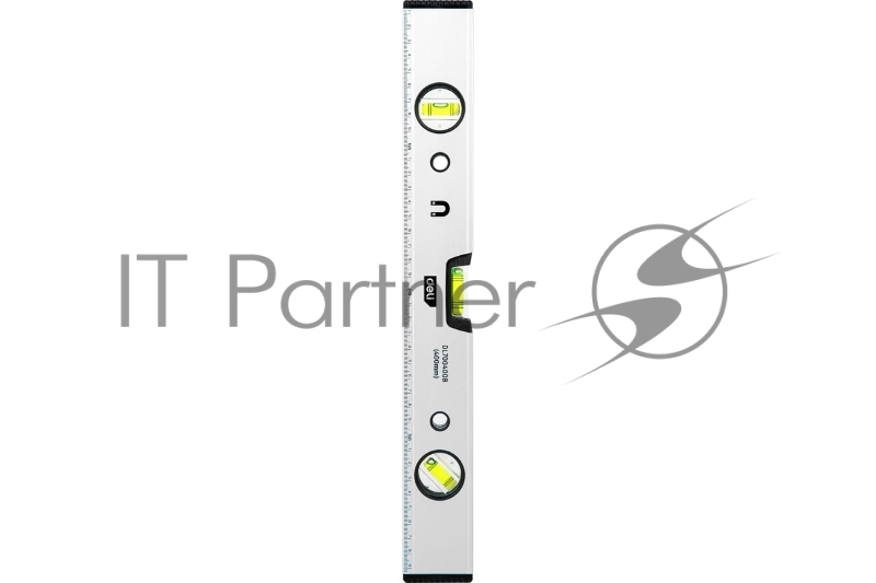 Строительный уровень Deli DL700400B 400мм Алюминиевый сплав. Мягкая резина на обоих концах. Магнит для удобства эксплуатации.