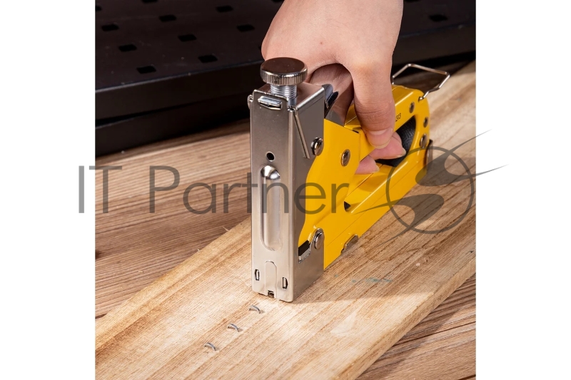 Мебельный степлер Deli DL1313 3-в-1. 4-8мм. 0,6 кг. Полностью стальная конструкция. Подходит для D/U/T.