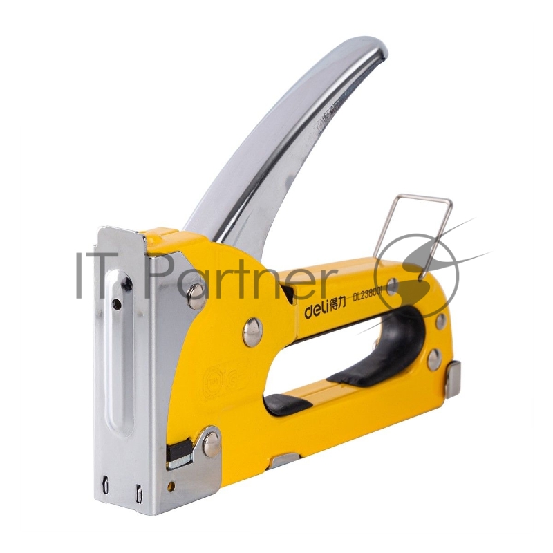 Мебельный степлер Deli DL238001 4-8мм. Полностью стальная конструкция.