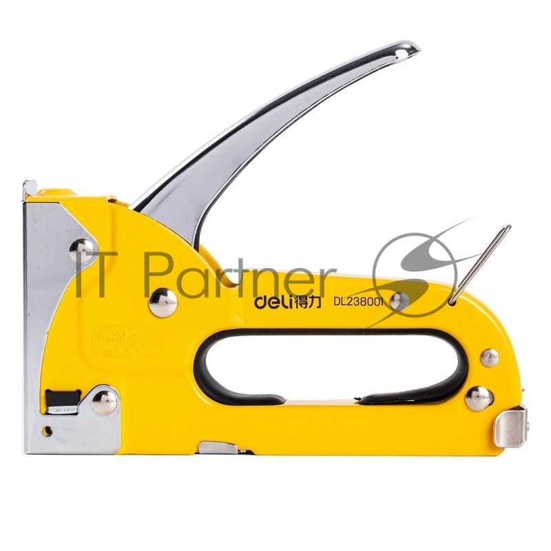 Мебельный степлер Deli DL238001 4-8мм. Полностью стальная конструкция.