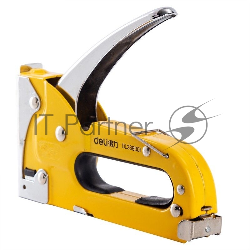 Мебельный степлер Deli DL238001 4-8мм. Полностью стальная конструкция.