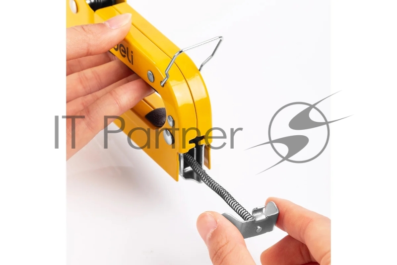 Мебельный степлер Deli DL238104 с набором скоб Набор: 2000шт дверные гвозди. 2000шт Т-гвозди. 2000шт U-гвозди.