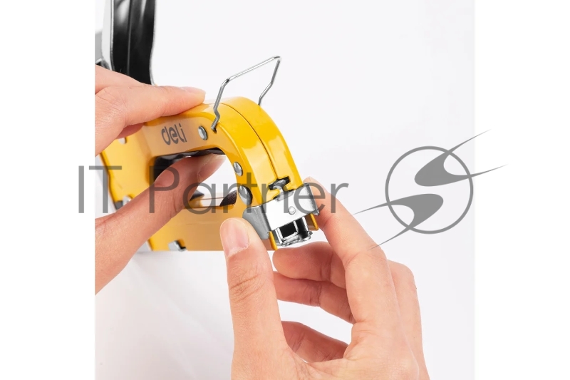 Мебельный степлер Deli DL238104 с набором скоб Набор: 2000шт дверные гвозди. 2000шт Т-гвозди. 2000шт U-гвозди.