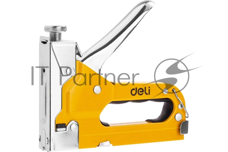 Мебельный степлер Deli DL238104 с набором скоб Набор: 2000шт дверные гвозди. 2000шт Т-гвозди. 2000шт U-гвозди.