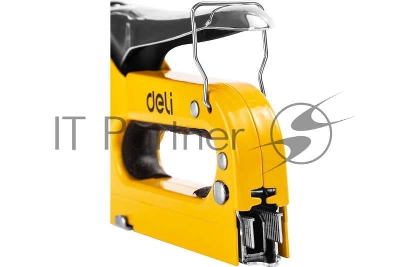 Мебельный степлер Deli DL238104 с набором скоб Набор: 2000шт дверные гвозди. 2000шт Т-гвозди. 2000шт U-гвозди.