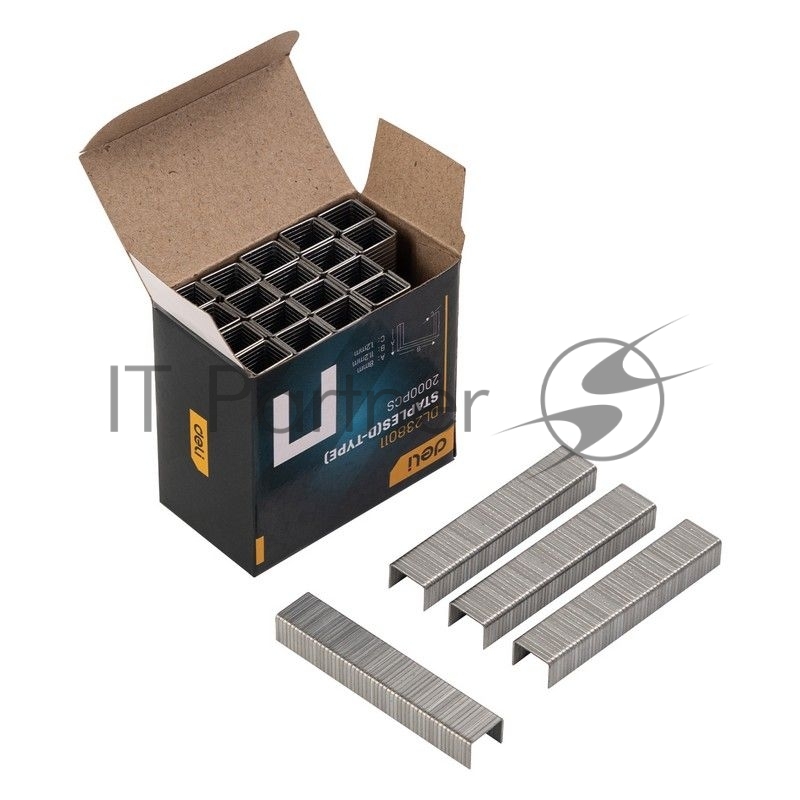 Мебельный степлер Deli DL238105 с набором скоб + антистеплер Набор: 2000шт дверные гвозди. 2000шт Т-гвозди. 2000шт U-гвозди. 1шт скобоудалитель.