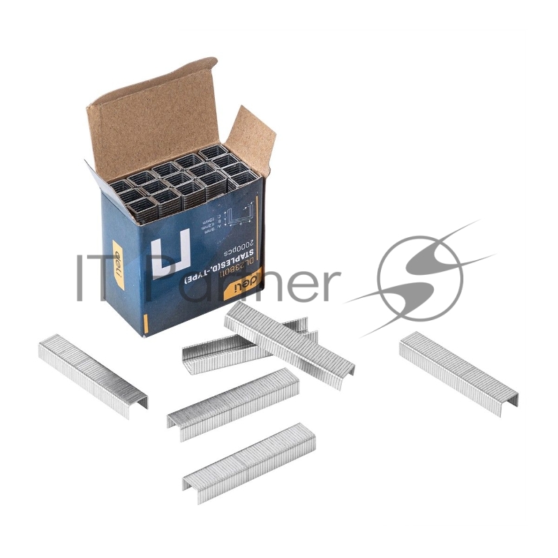 Набор скоб для степлера (Тип D) Deli DL238011 (8 х 11,2 х 1,2мм * 2000 шт) Нержавеющая сталь.