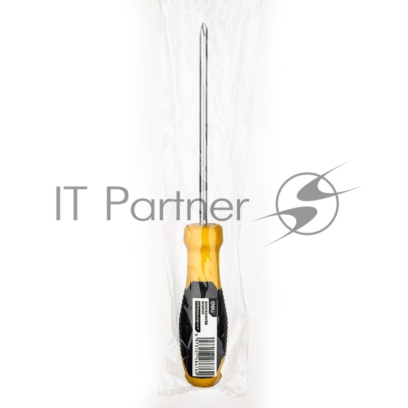 Крестовая отвертка Deli DL635125 PH1x125мм Материал: CR-V. Двухкомпонентная ручка. Хромированная.