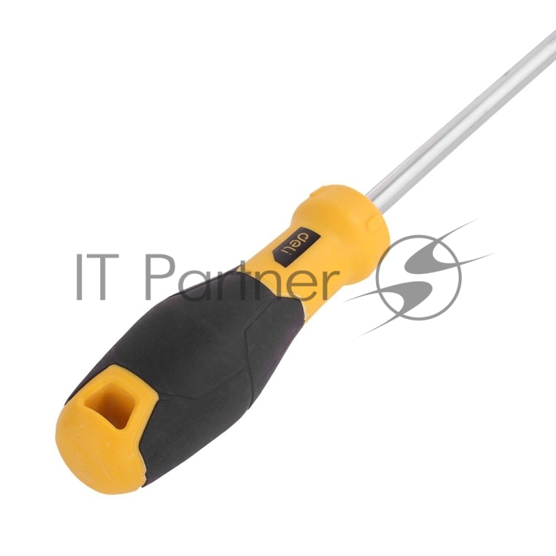 Крестовая отвертка Deli DL638250 PH3x250мм Материал: CR-V. Двухкомпонентная ручка. Хромированная.