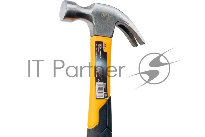 Молоток-гвоздодер Deli DL5001 250 гр Фибергласовая рукоять.