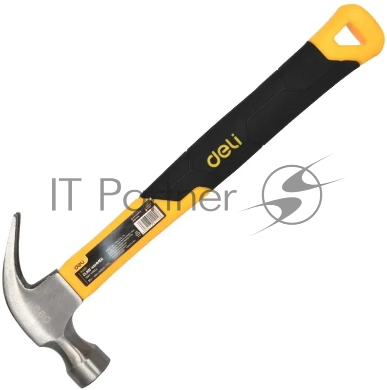 Молоток-гвоздодер Deli DL5002 500 гр Фибергласовая рукоять.