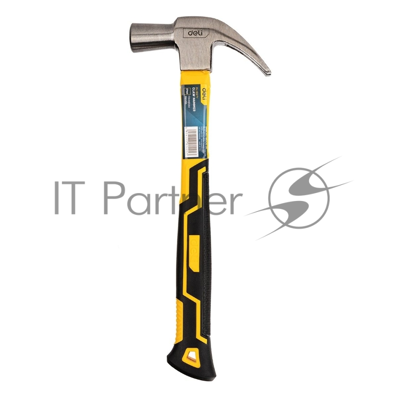 Молоток-гвоздодер Deli DL5027Y 500 гр Фибергласовая рукоять.