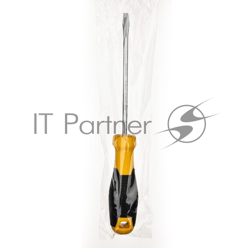 Шлицевая отвертка Deli DL6351251 5х125мм Материал: CR-V. Двухкомпонентная ручка. Хромированная.