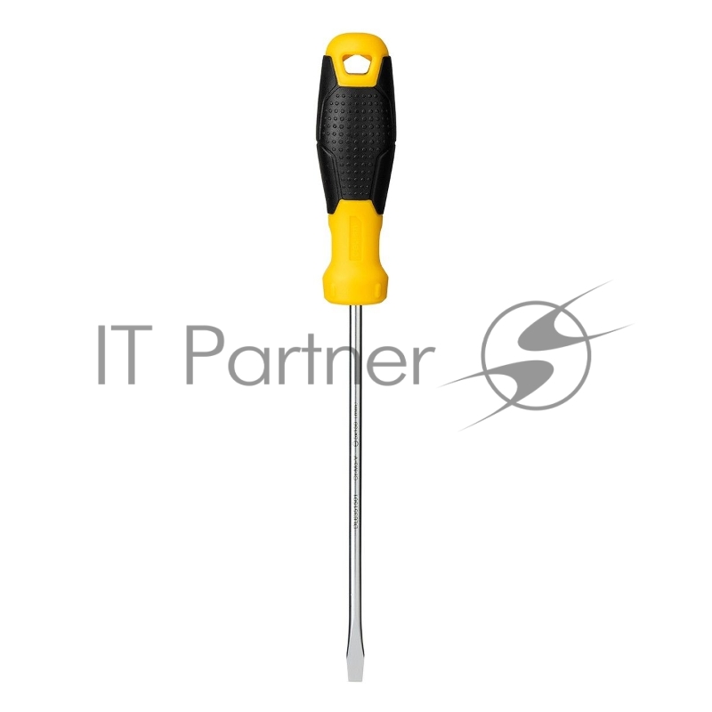 Шлицевая отвертка Deli DL6351501 5х150мм Материал: CR-V. Двухкомпонентная ручка. Хромированная.