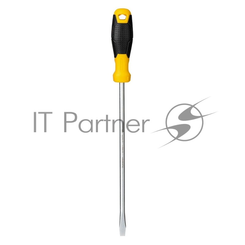 Шлицевая отвертка Deli DL6382501 8х250мм Материал: CR-V. Двухкомпонентная ручка. Хромированная.