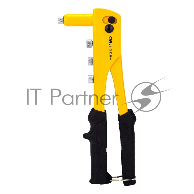 Ручной заклепочник Deli DL236910 10,5 Материал: 20Cr. 265мм. Носовая часть: 2,4–3,2–4,0–4,8 мм.