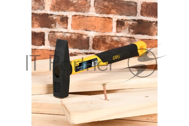 Слесарный молоток Deli DL442003 300 гр Фибергласовая рукоять.