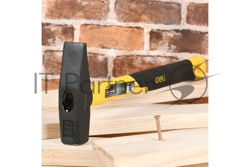 Слесарный молоток Deli DL442005 500 гр Фибергласовая рукоять.