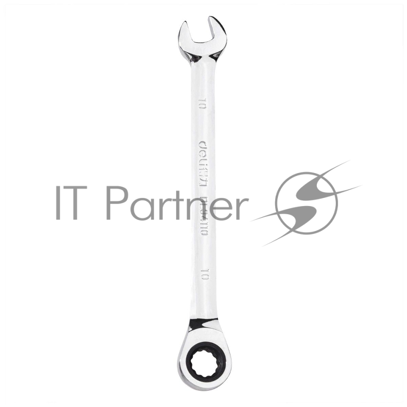 Набор комбинированных ключей с трещоткой 8 шт Deli DL140108T Спецификация: 8,10,12,13,14,15,17,19мм. Сталь 40 Cr. Трещётка 50BV30 72Т.