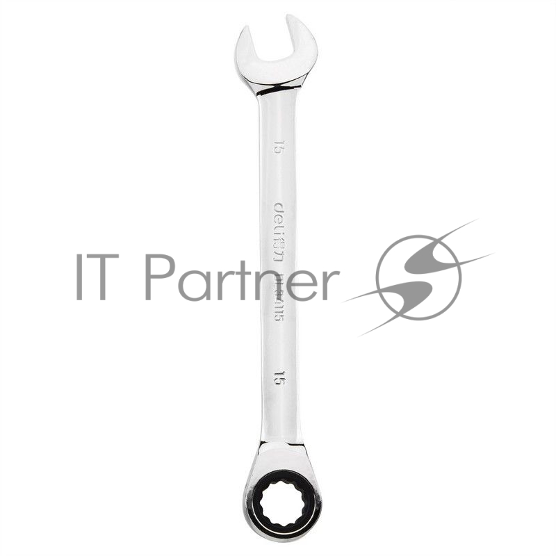 Набор комбинированных ключей с трещоткой 8 шт Deli DL140108T Спецификация: 8,10,12,13,14,15,17,19мм. Сталь 40 Cr. Трещётка 50BV30 72Т.