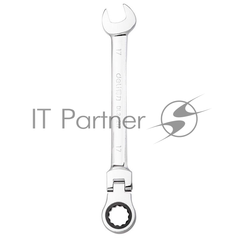 Набор комбинированных шарнирных ключей с трещоткой 8 шт Deli DL140208T Спецификация: 8,10,12,13,14,15,17,19мм. Сталь 40 Cr. Трещётка 50BV30 72Т.