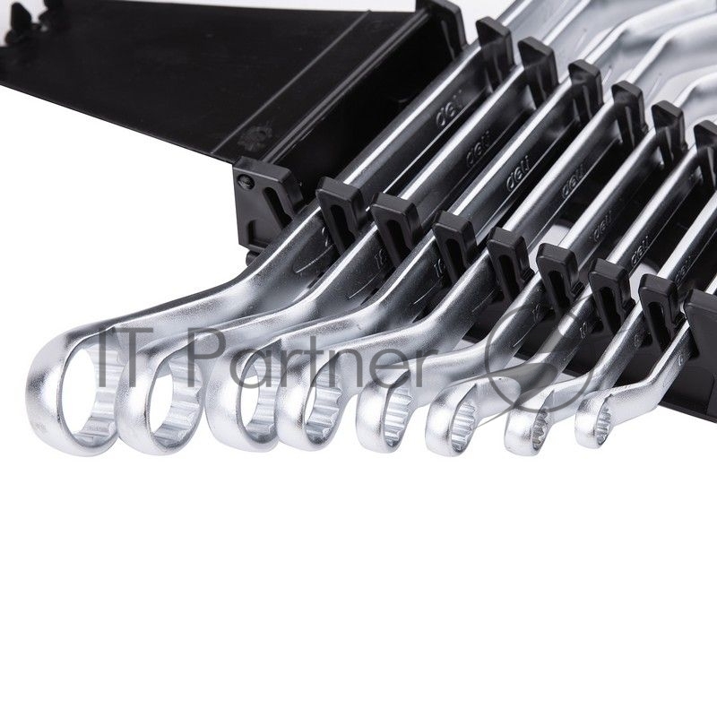 Набор накидных изогнутых гаечных ключей 8 шт Deli DL150008A Спецификация: 6x7мм, 8x9мм, 10x11мм, 12x13мм, 14x15мм, 16x17мм, 18x19мм, 20x22мм. Матовая хромированная поверхность. Пластиковая упаковка.