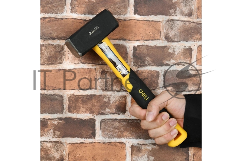 Кувалда Deli DL447010 1000 гр Фибергласовая рукоять.