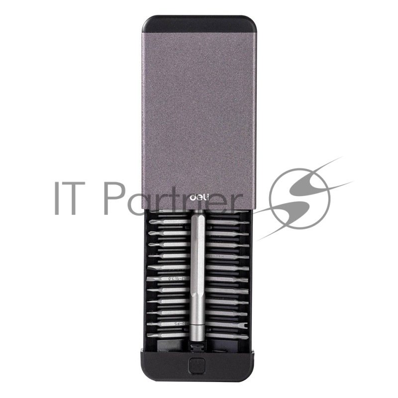 Набор прецизионных отверток Deli DL3525 25 предметов Корпус из алюминиевого сплава.